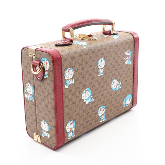 GUCCI Doraemon Beauty Case Handbag Beige