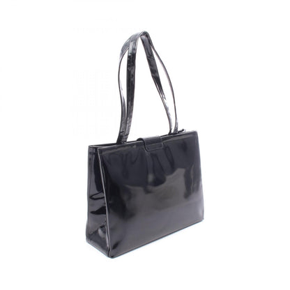Salvatore Ferragamo Vara Patent Bag Black