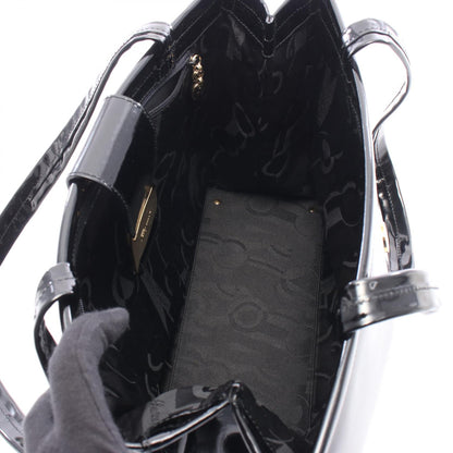 Salvatore Ferragamo Vara Patent Bag Black
