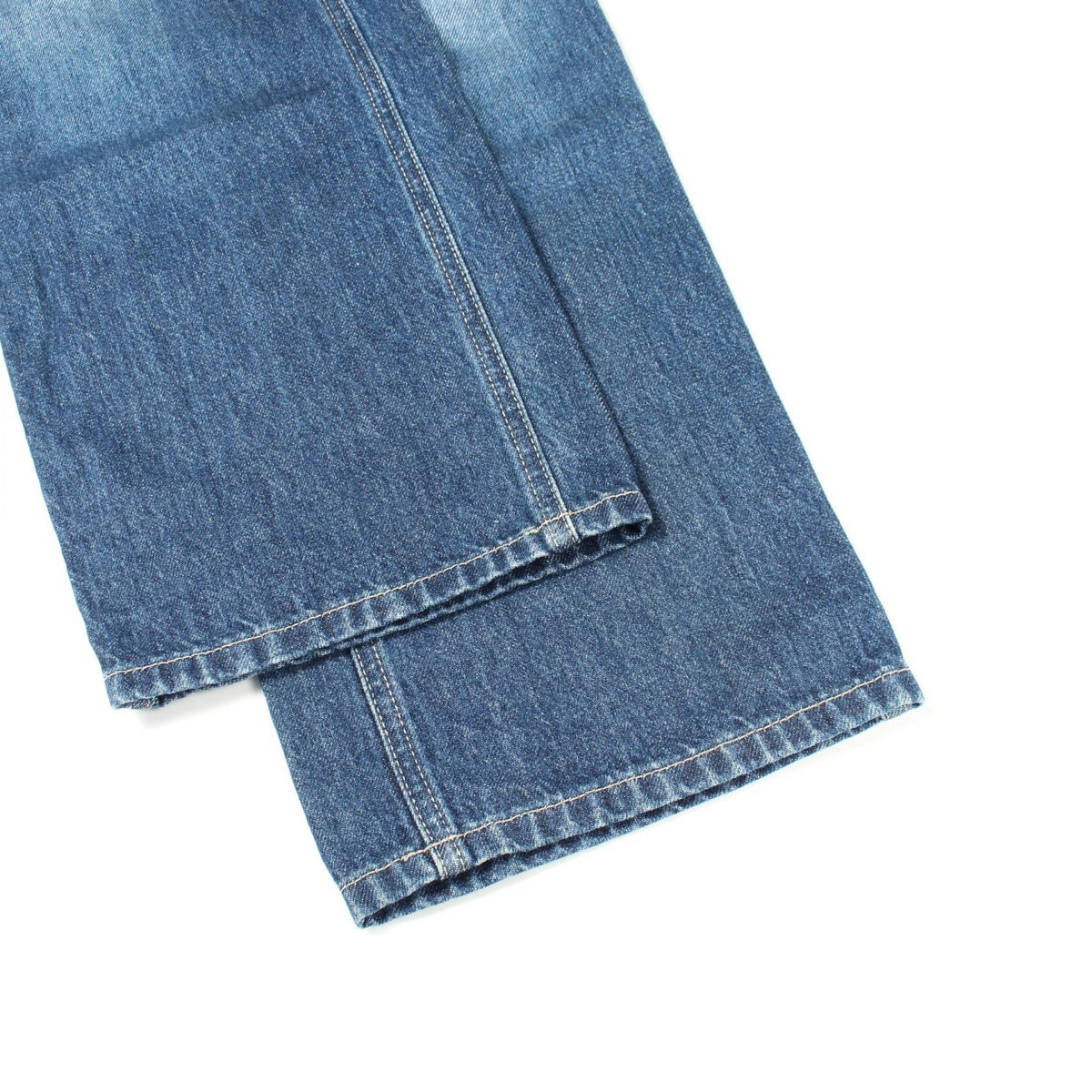 GUCCI Distressed Cotton Denim Jeans Blue Size 22