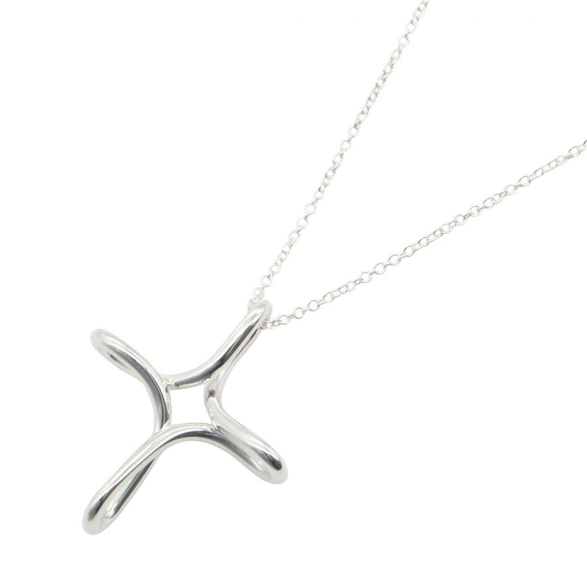 TIFFANY&CO Infinity Cross Silver Necklace