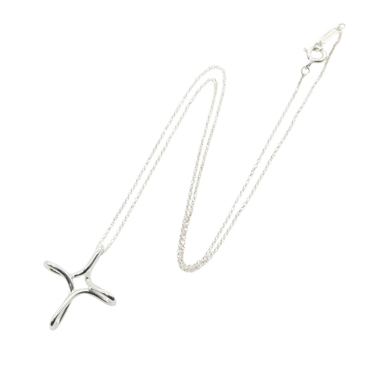 TIFFANY&CO Infinity Cross Silver Necklace