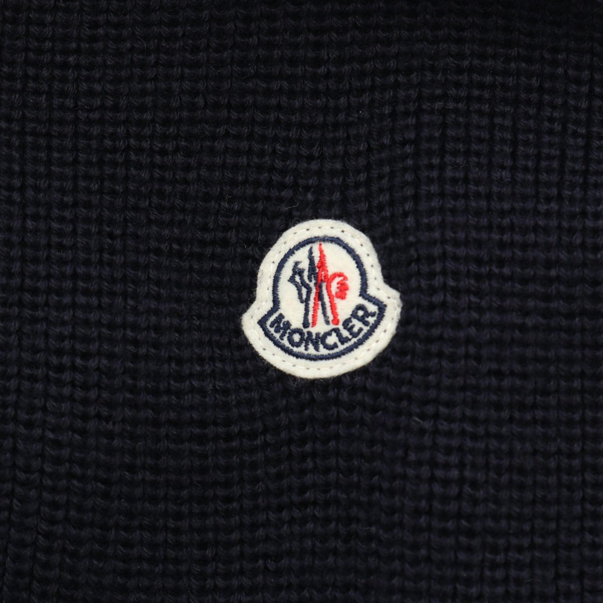 MONCLER Hooded Paneled Nylon Wool Down Jacket Navy Size L