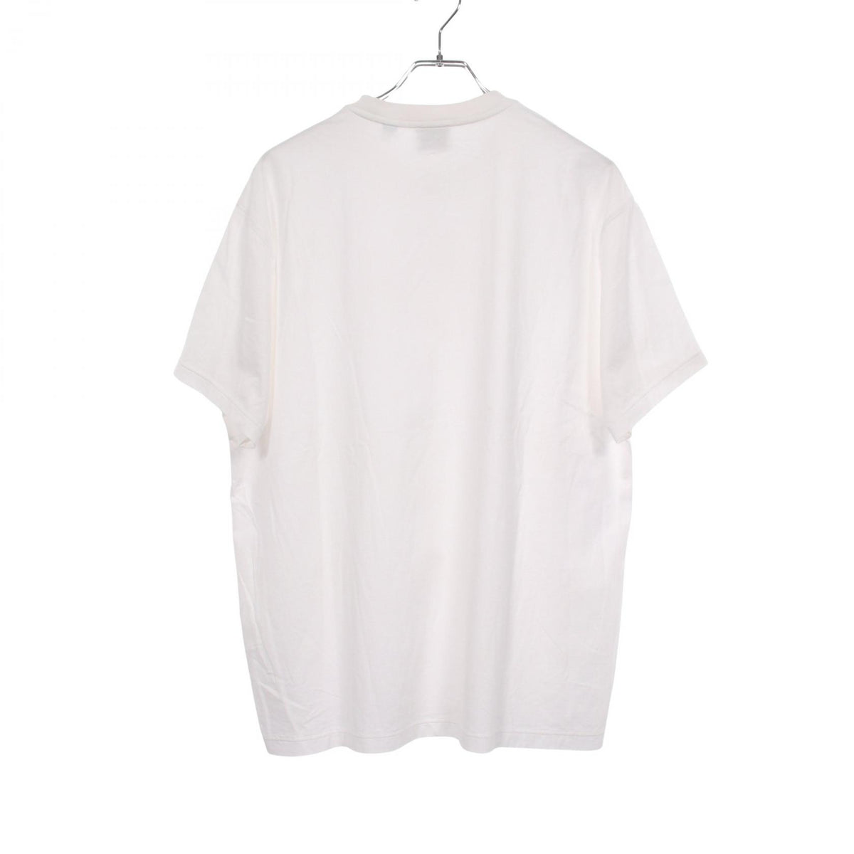 BURBERRY Logo Embroidered T-Shirt White Size M