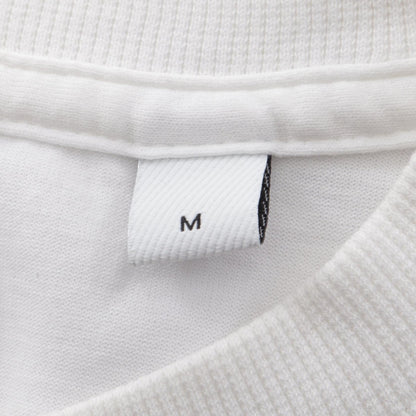 BURBERRY Logo Embroidered T-Shirt White Size M