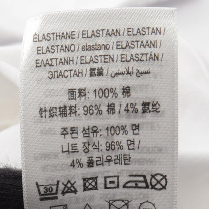 BURBERRY Logo Embroidered T-Shirt White Size M