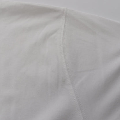 BURBERRY Logo Embroidered T-Shirt White Size M