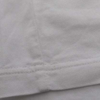 BURBERRY Logo Embroidered T-Shirt White Size M