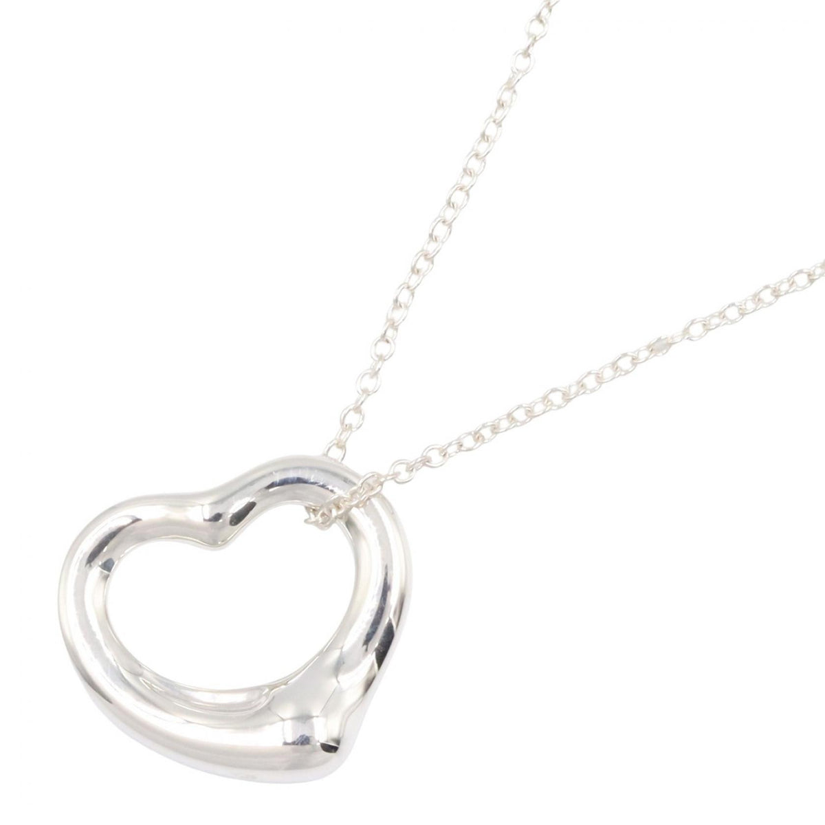TIFFANY&CO Open Heart Silver Necklace