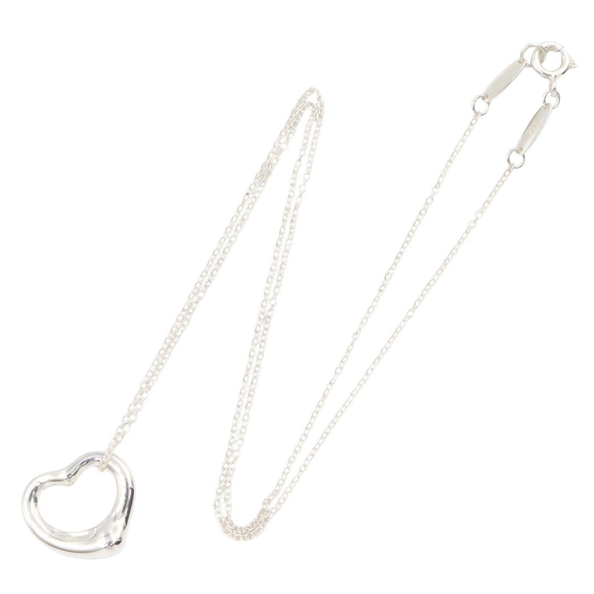 TIFFANY&CO Open Heart Silver Necklace
