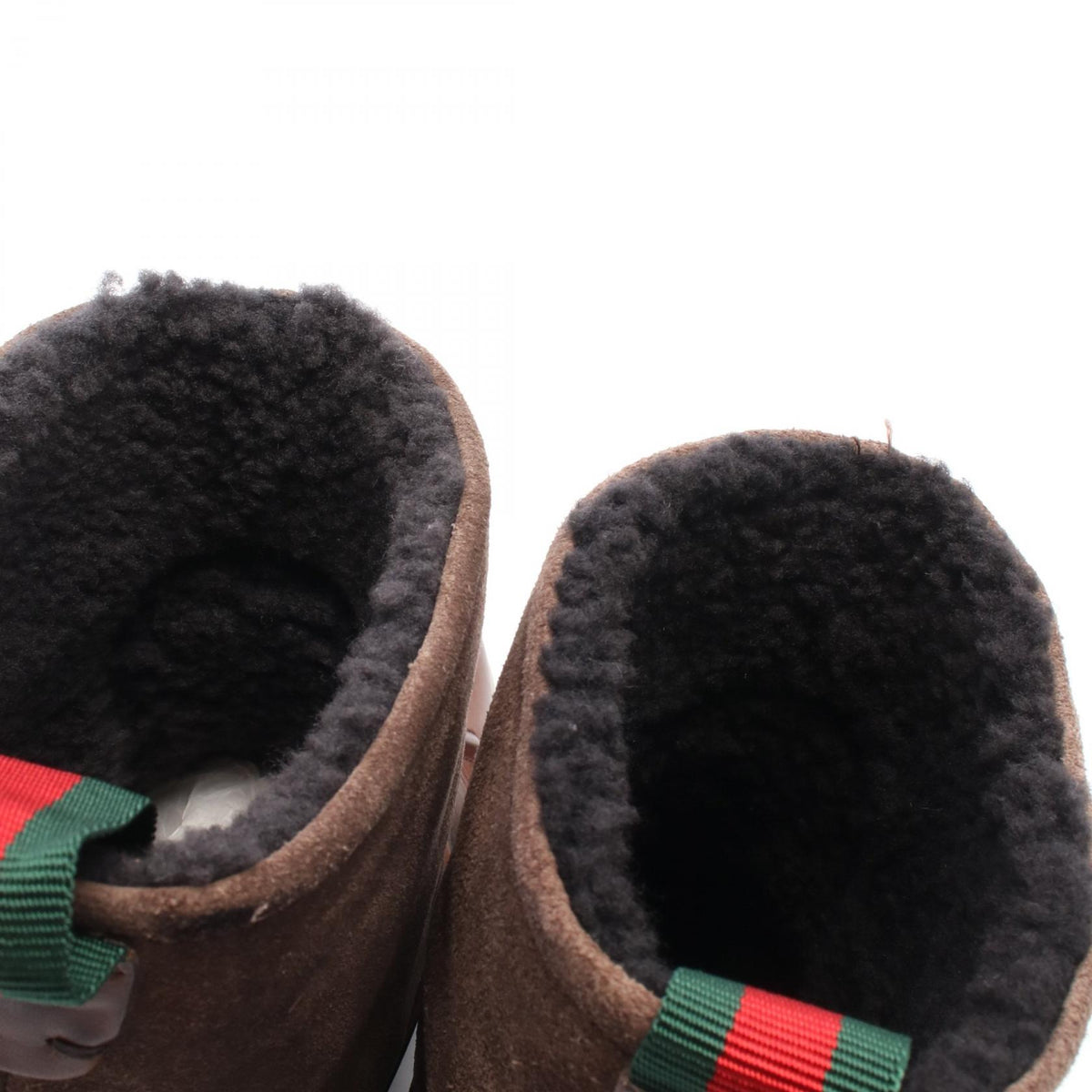 GUCCI Leather Suede Short Boots Brown Size 6.5