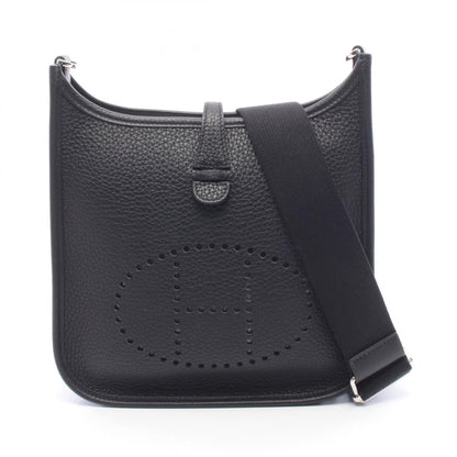 HERMES Evelyne 23 Taurillon Shoulder Bag Black