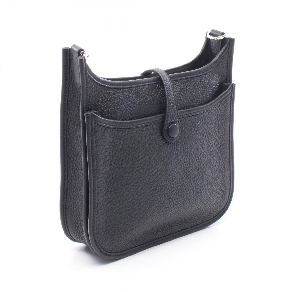 HERMES Evelyne 23 Taurillon Shoulder Bag Black