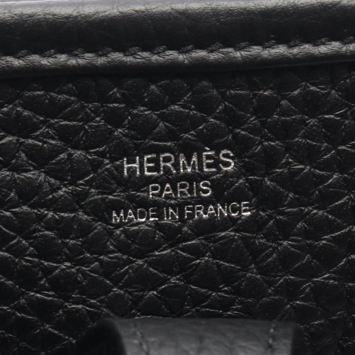 HERMES Evelyne 23 Taurillon Shoulder Bag Black