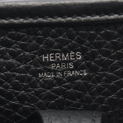 HERMES Evelyne 23 Taurillon Shoulder Bag Black