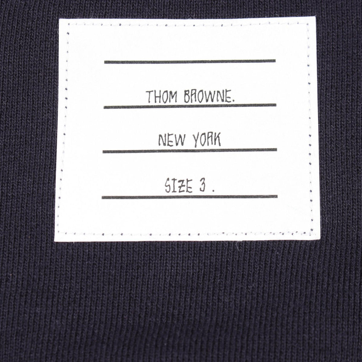 THOM BROWNE Classic Loopback 4-Bar Cotton Pants Size 3