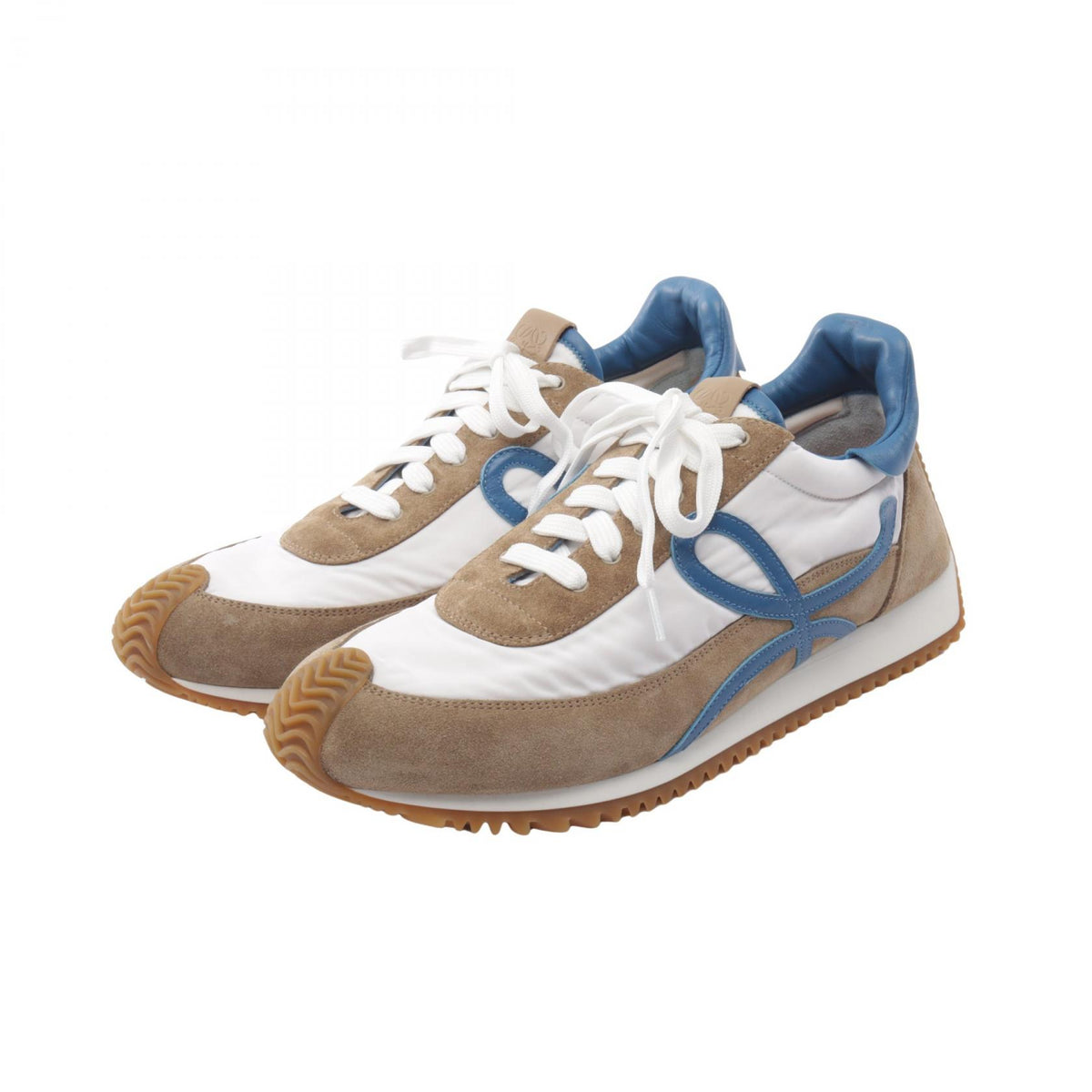 LOEWE Flow Runner Suede Leather Fabric Sneakers Size EU 44