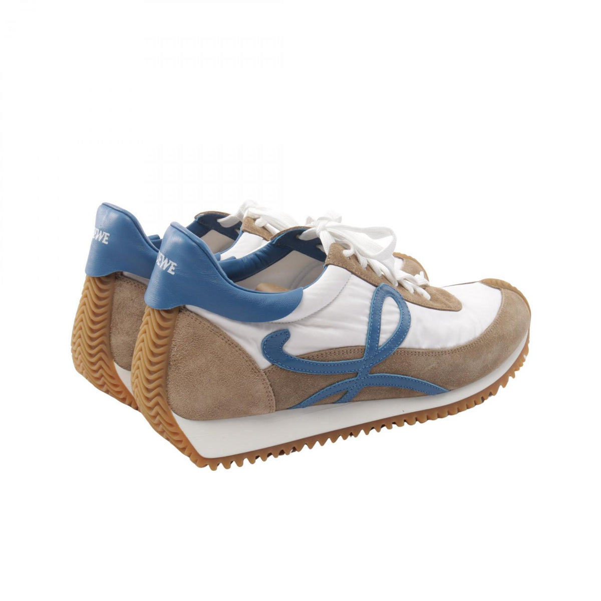 LOEWE Flow Runner Suede Leather Fabric Sneakers Size EU 44