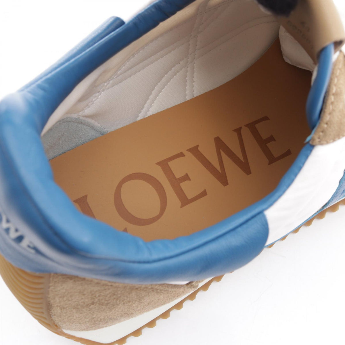 LOEWE Flow Runner Suede Leather Fabric Sneakers Size EU 44