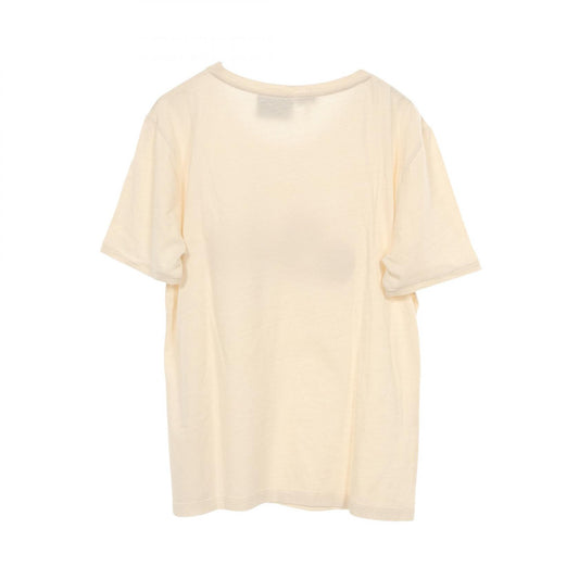 LOEWE Logo Patch Cotton Silk T-Shirt Beige Size L