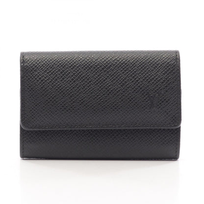 LOUIS VUITTON Multiclés 6 Taiga Ardoise Key Case Black