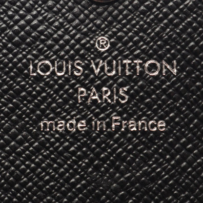 LOUIS VUITTON Multiclés 6 Taiga Ardoise Key Case Black