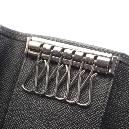 LOUIS VUITTON Multiclés 6 Taiga Ardoise Key Case Black