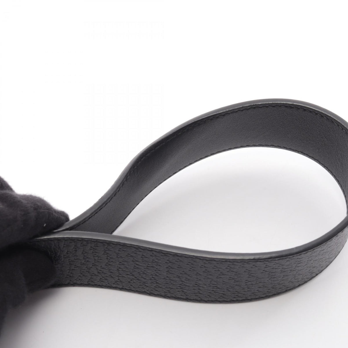 GUCCI Double G Buckle Leather Belt Black Size 80/32