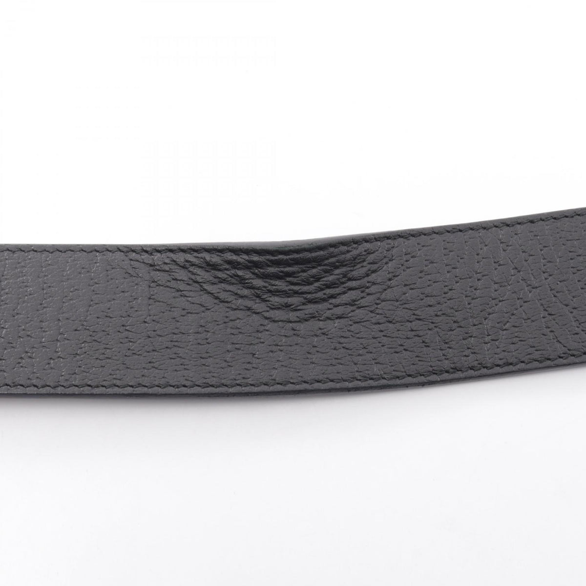GUCCI Double G Buckle Leather Belt Black Size 80/32