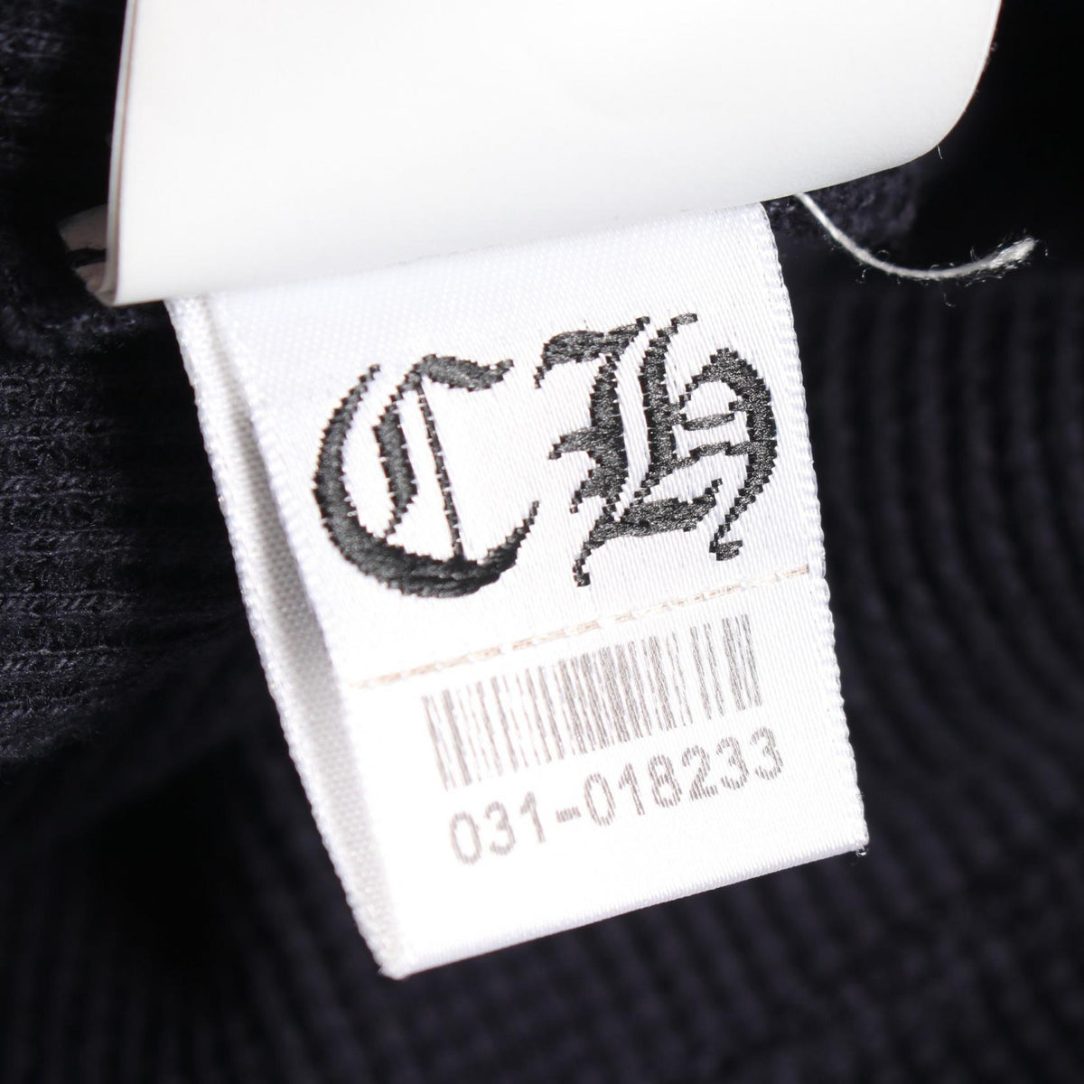 CHROME HEARTS Y NOT Cross Patch Henley T-Shirt Navy Size XXL
