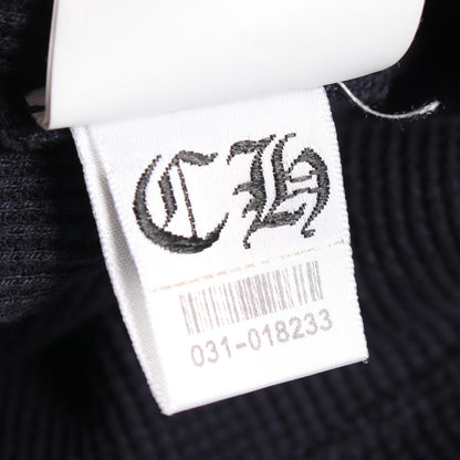 CHROME HEARTS Y NOT Cross Patch Henley T-Shirt Navy Size XXL