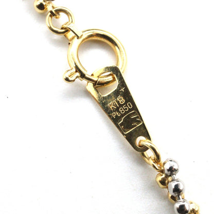 JEWELRY Pt850 Platinum K18 Yellow Gold Necklace