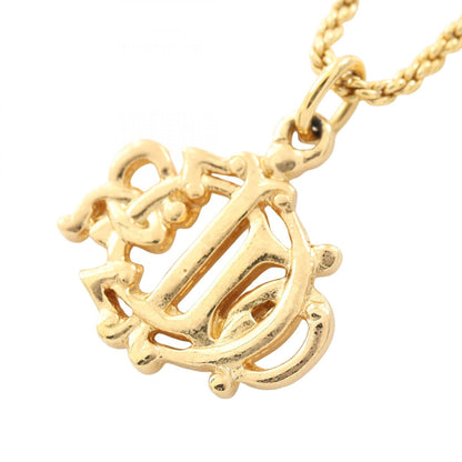 Dior Emblem Logo Necklace Gold-Plated