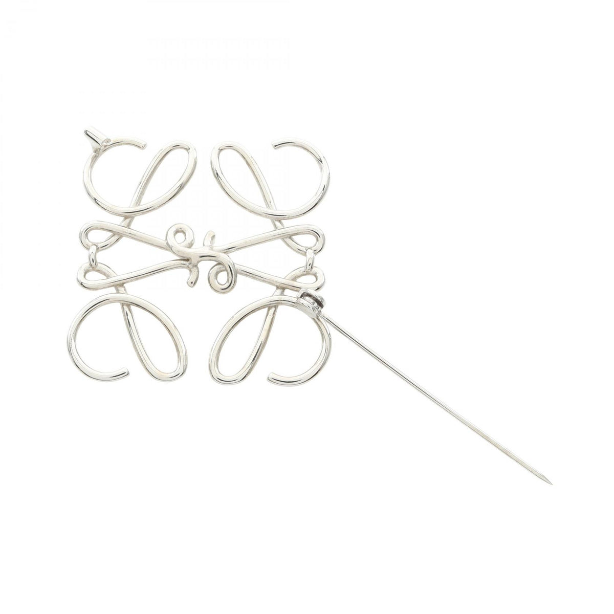 LOEWE Anagram Metal Brooch