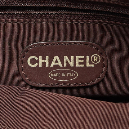 CHANEL Coco Mark Denim Bag Navy/Brown