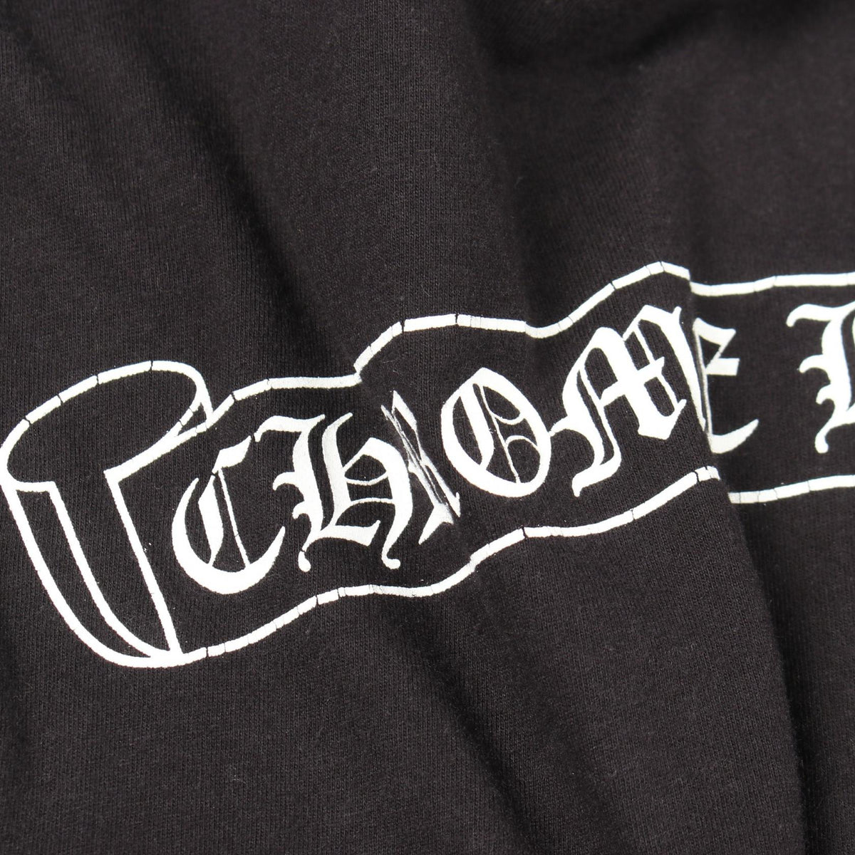 CHROME HEARTS Scroll Label Pocket T-Shirt Black Size XL