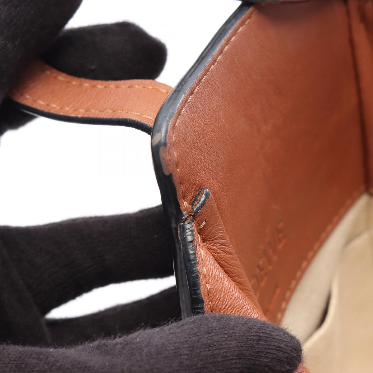 LOEWE Hammock Drawstring Mini Bag Brown