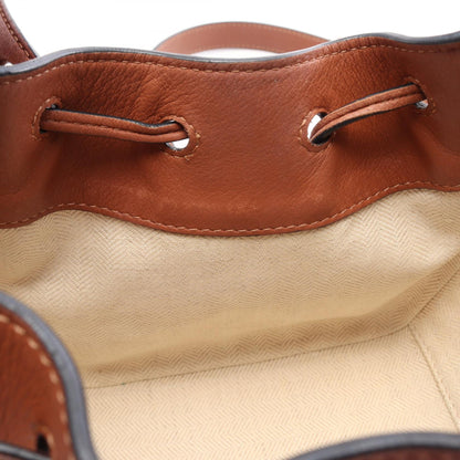LOEWE Hammock Drawstring Mini Bag Brown
