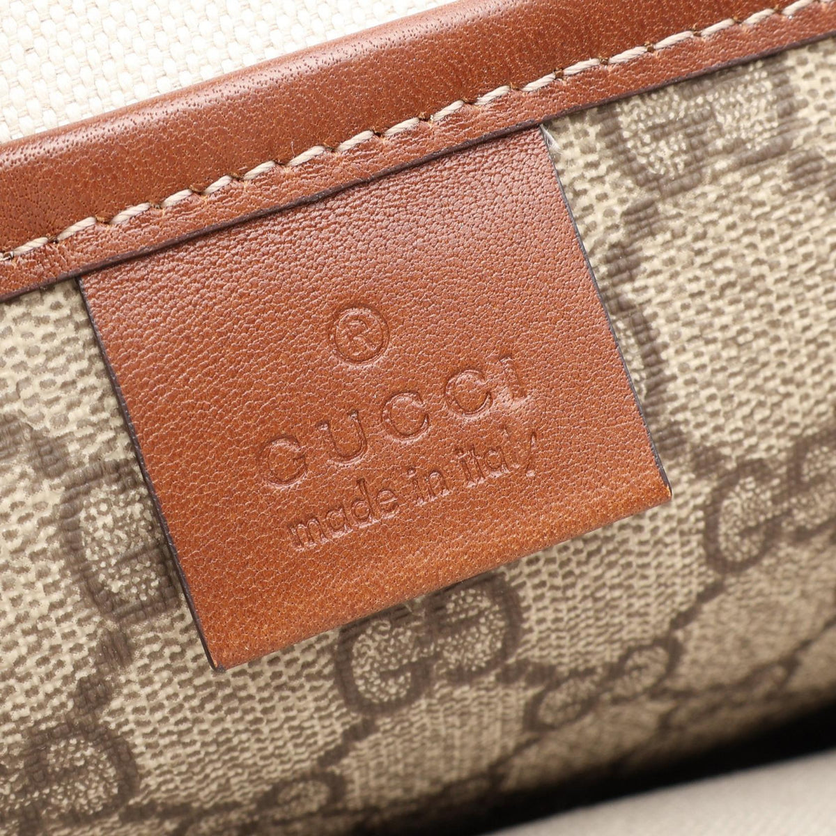 GUCCI GG Plus Sherry Line PVC Tote Bag