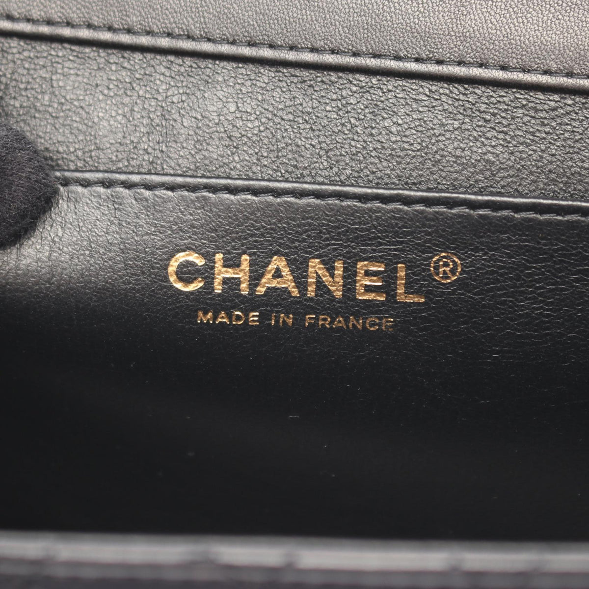 CHANEL Matelasse Patent Leather Bag Black