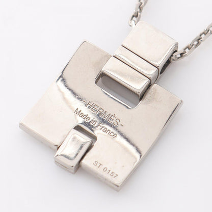 HERMES EILEEN Aileen Necklace Silver/Red