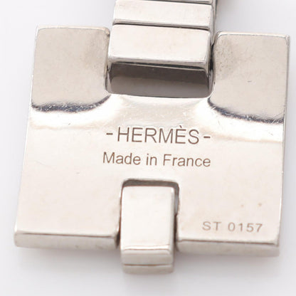 HERMES EILEEN Aileen Necklace Silver/Red