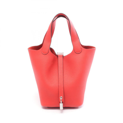 HERMES Picotin Lock PM Taurillon Bag Red
