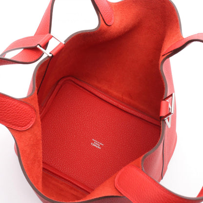 HERMES Picotin Lock PM Taurillon Bag Red