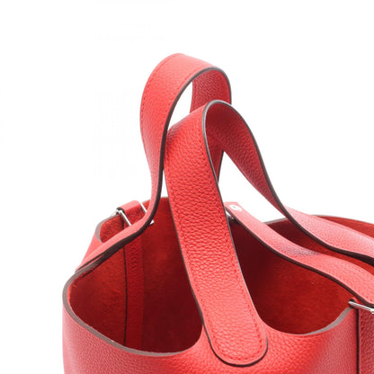 HERMES Picotin Lock PM Taurillon Bag Red