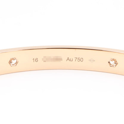 CARTIER Love Bracelet 4-Diamond K18PG Size 16