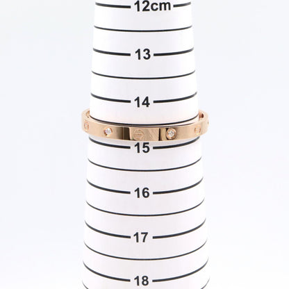 CARTIER Love Bracelet 4-Diamond K18PG Size 16