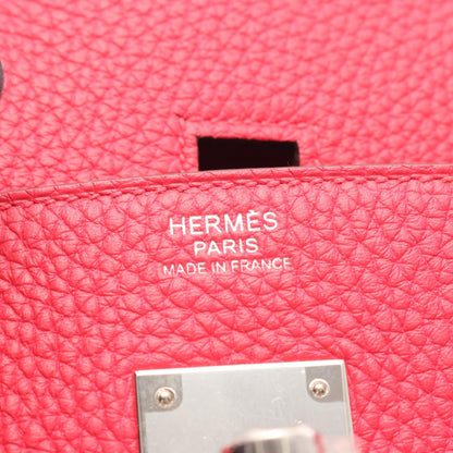 HERMES Birkin 30 Rose Extreme Clemence Bag