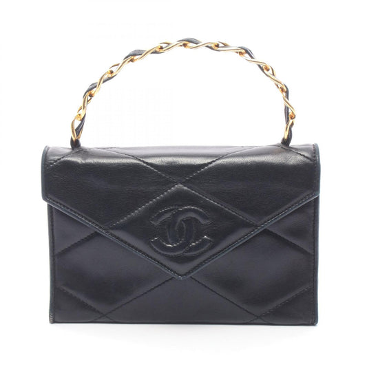 CHANEL CC Mark Diamond Stitch Handle Bag