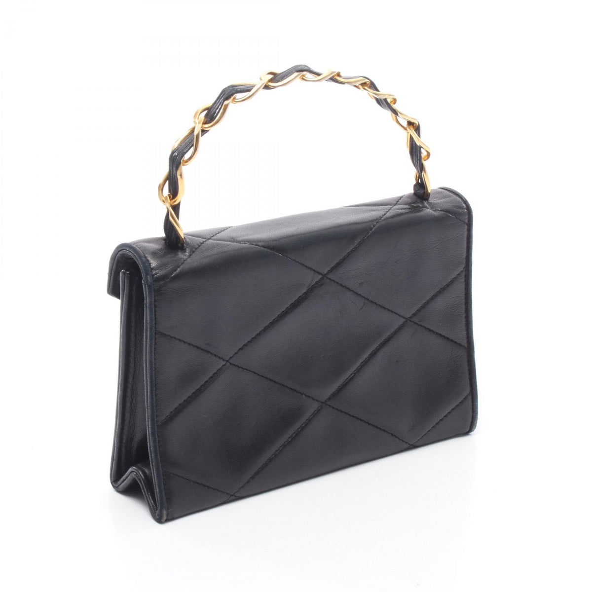 CHANEL CC Mark Diamond Stitch Handle Bag